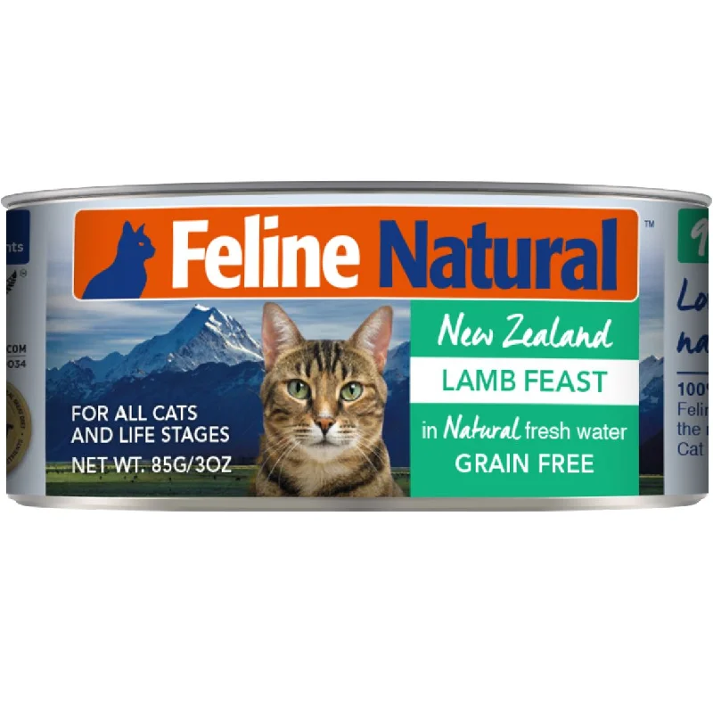 Feline Natural Lamb Feast Grain-Free Canned Cat Food 85g