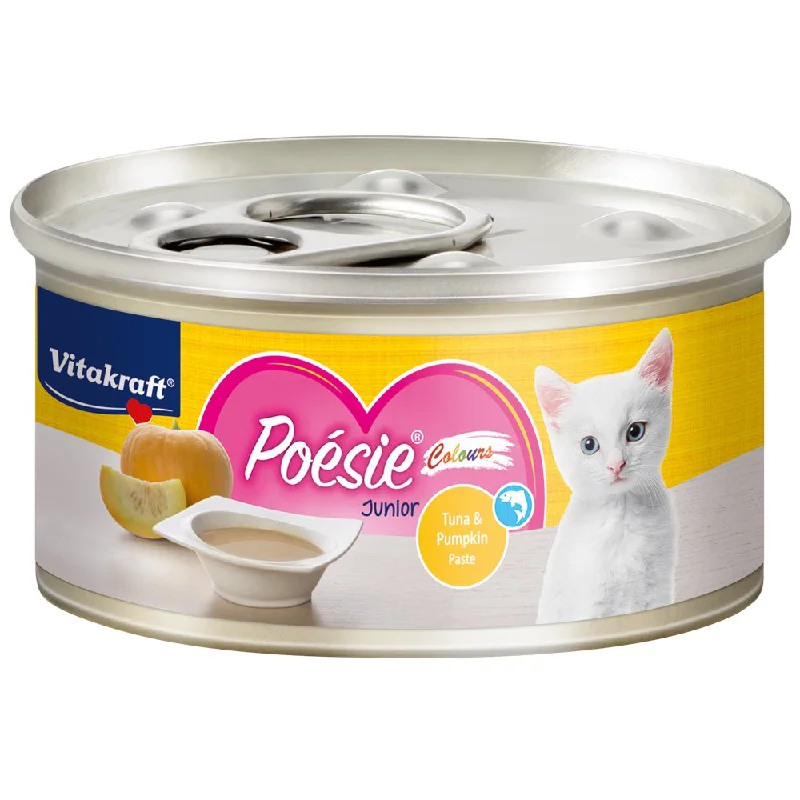 Vitakraft Poesie Colours Tuna & Pumpkin Paste Junior Grain-Free Canned Cat Food 70g