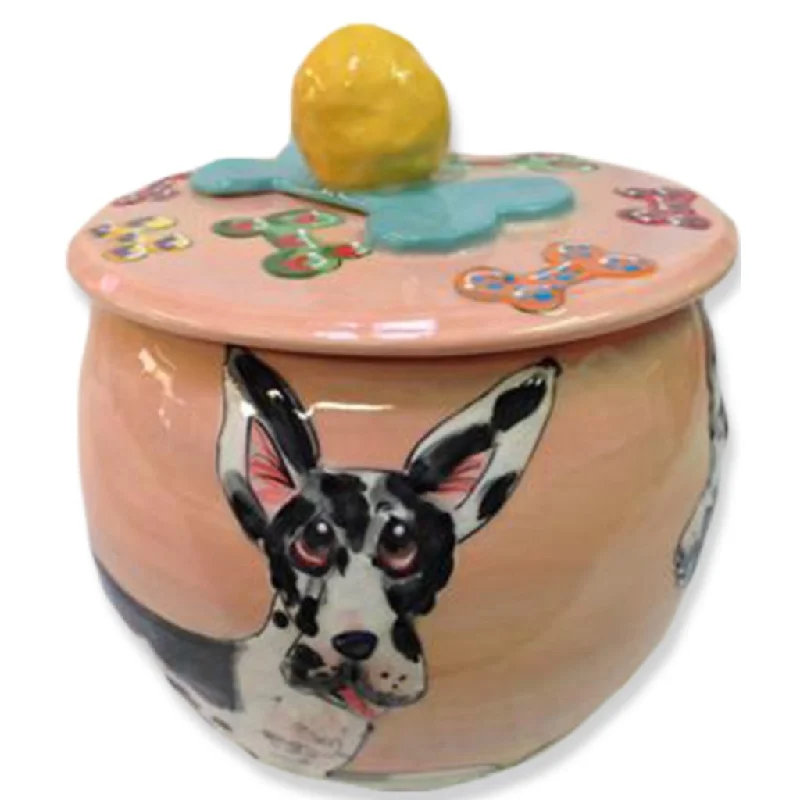 Great Dane 3 Dog Treat Jar