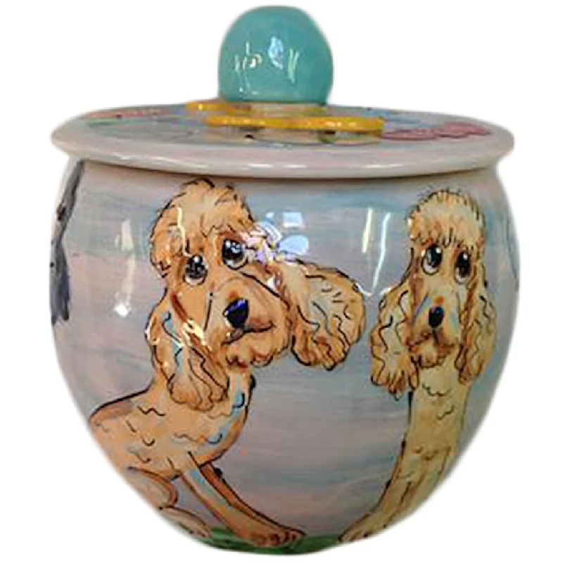 Labradoodle 1 Dog Treat Jar