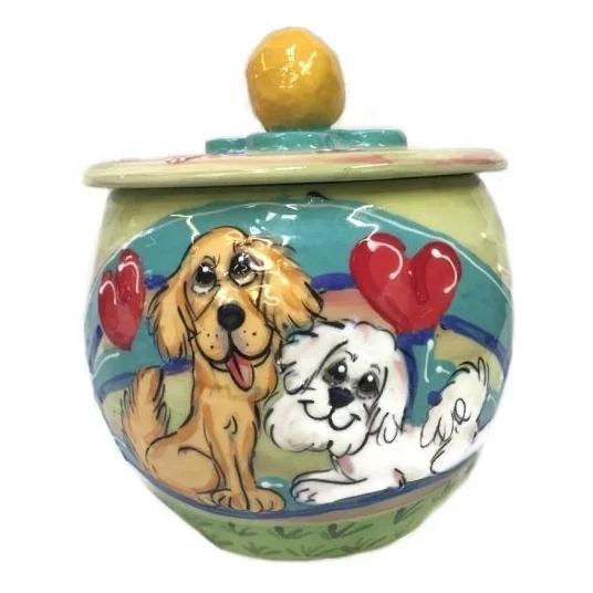 Maltese 1 Dog Treat Jar