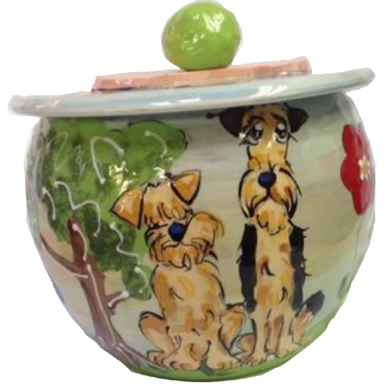 Wheaten Terrier 1 Dog Treat Jar