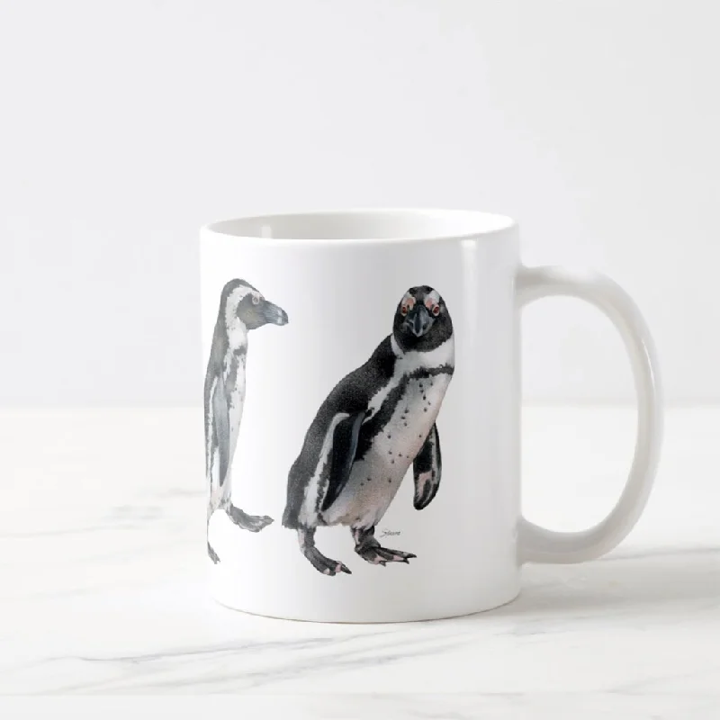 [161-CMG] African Penguin Row Mug