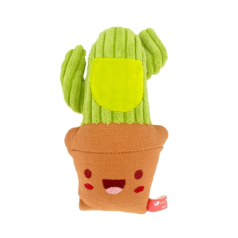 Amy & Carol Cactus Squeaky Canvas Toy