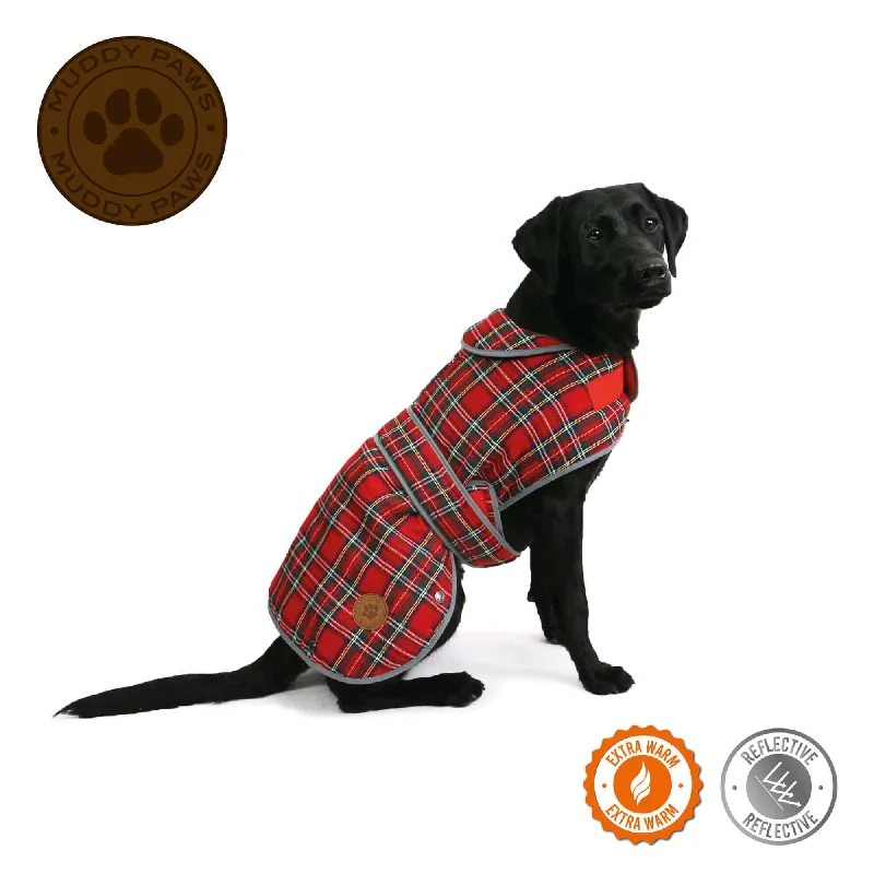 ANCOL Muddy Paws Red Tartan Dog Coat