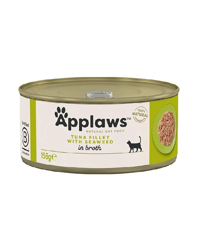 Applaws Tuna Fillet with Seaweed in Broth Wet Cat Food Tin - 70g