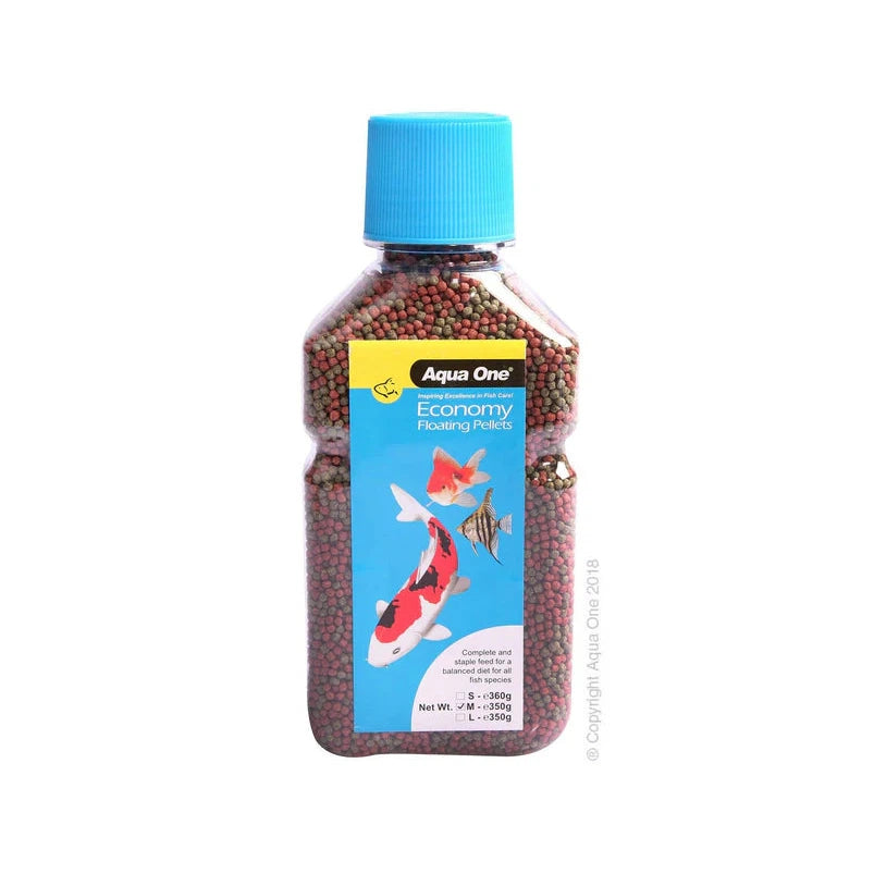 Aqua One Economy Pellet 2mm 350g Bottle