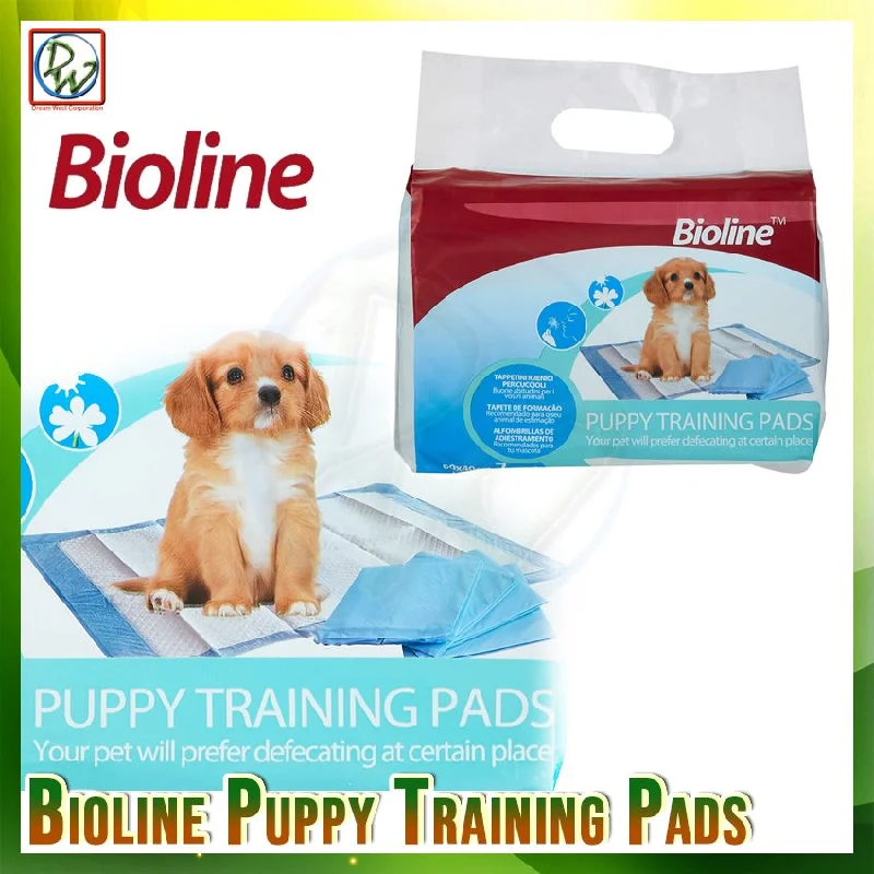 BIOLINE PUPPY TRAINING PAD 60X60CM (40PCS IN BAG /8BAG IN CARTOON