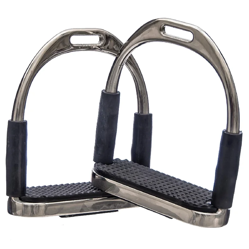 Black Safety Stirrups, 4 1/2"