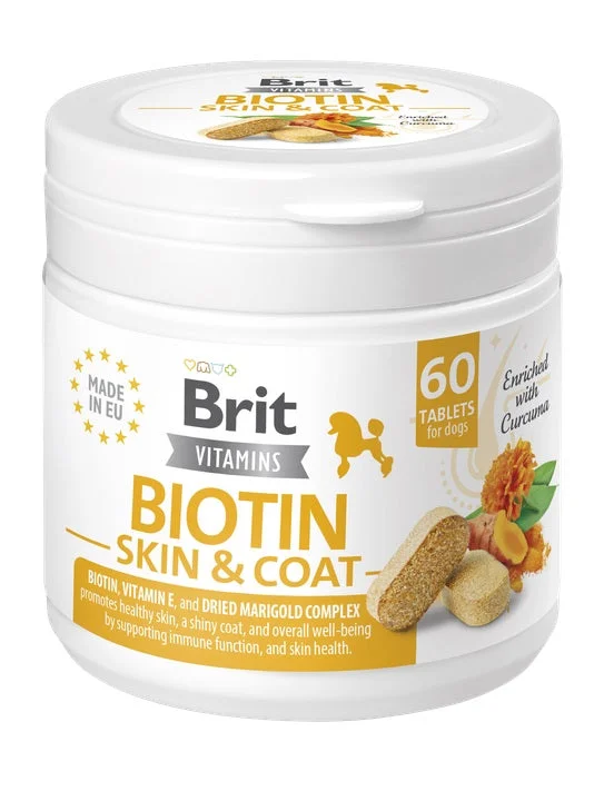 BRIT Vitamins Biotin Skin&Coat Care, dodatak prehrani za pse, 60tbl, 120g