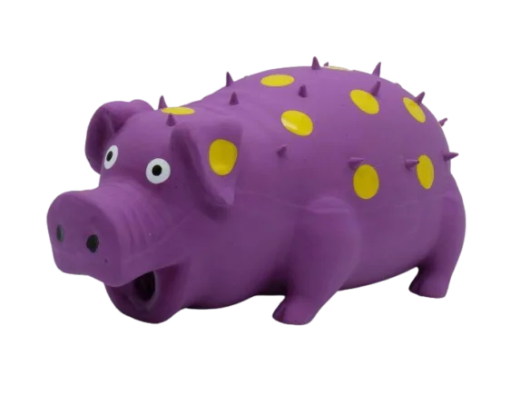 Bud-Z Squeaky Pig Purple