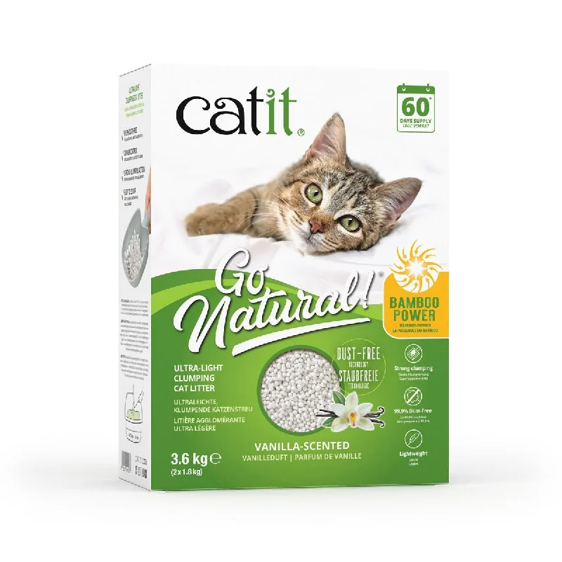 CATIT Go Natural! Ultra-Light Bamboo Power Clumping Cat Litter