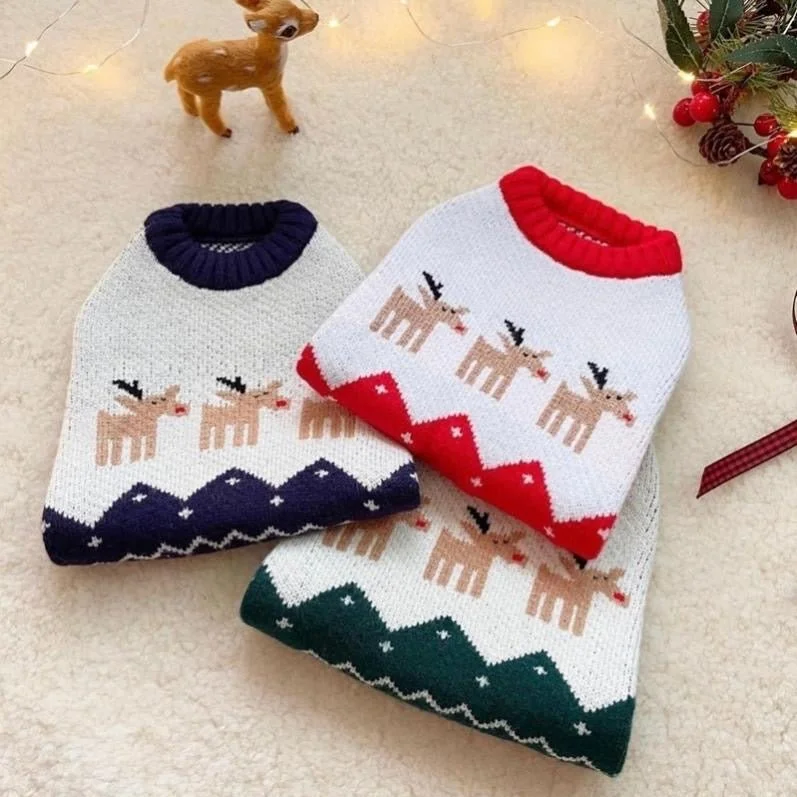 Christmas Reindeer Pet Jumper