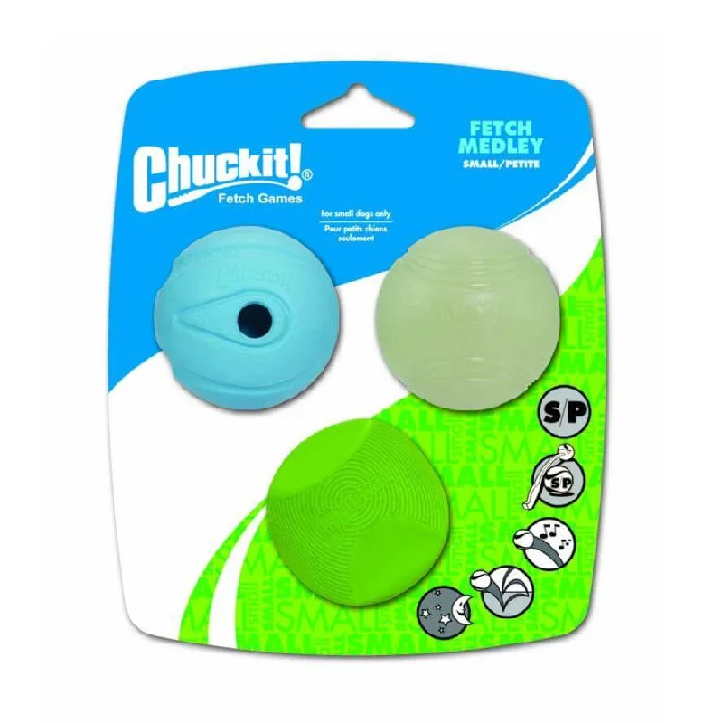 Chuckit Fetch Medley Small (3pk) 4.8cm