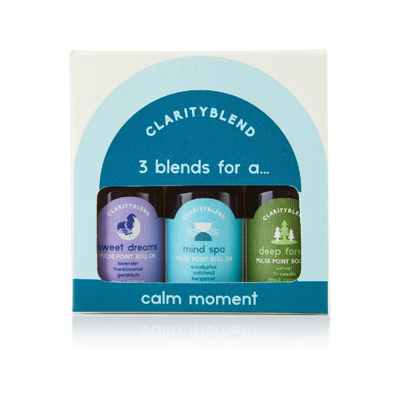 Clarity Blend Aromatherapy Calm Moment Pulse Point Roller Collection 30ml