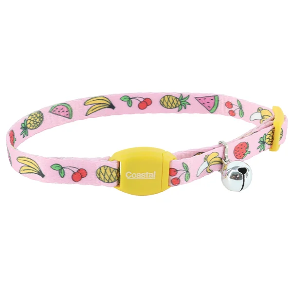 COASTAL SafeCat Magnetic Breakaway Collar, Fruit Salad