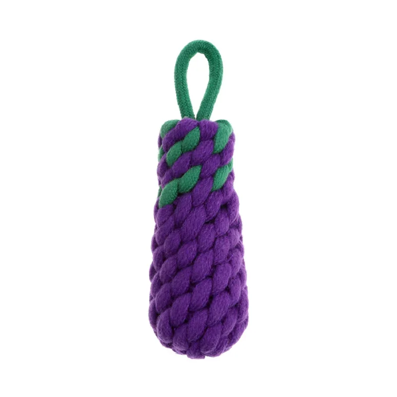 Country Tails Eggplant Rope Dog Toy