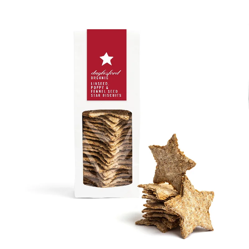 Daylesford Organic Seeded Star Savoury Biscuits 110g