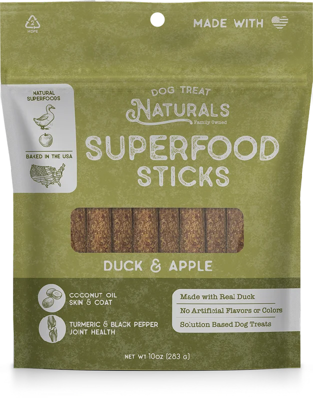 Dog Treat Naturals Duck & Apple Superfood Sticks Dog Treats