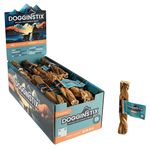 Dogginstix Braided Lamb Collagen 6"