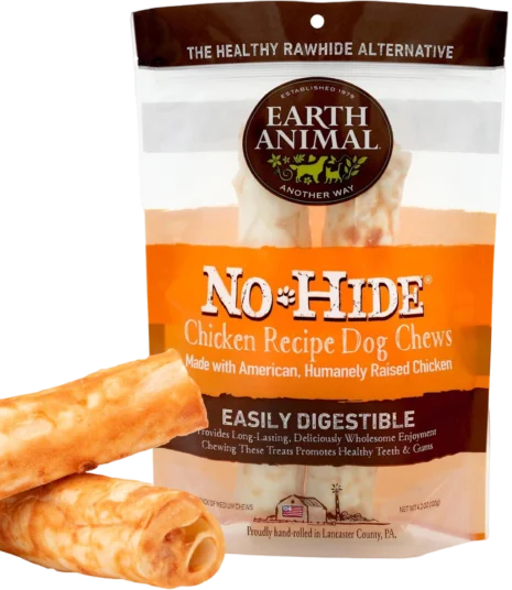 Earth Animal No-Hide Chicken Rolls 2pk Large