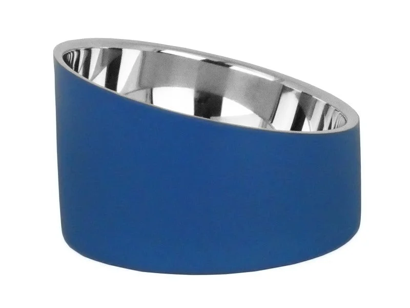 Eclipse | Tilted Dog Bowl for Long Ears & Flat Faces - Blue