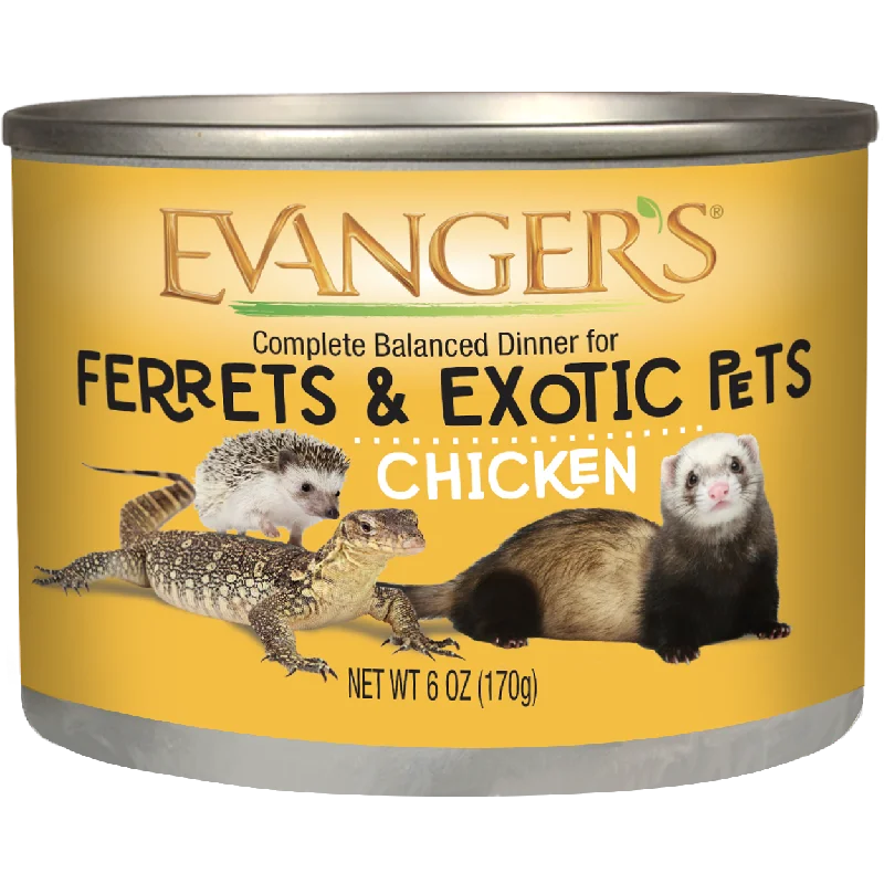 Evanger's Chicken Wet Ferret Food, 6-oz can, case of 12