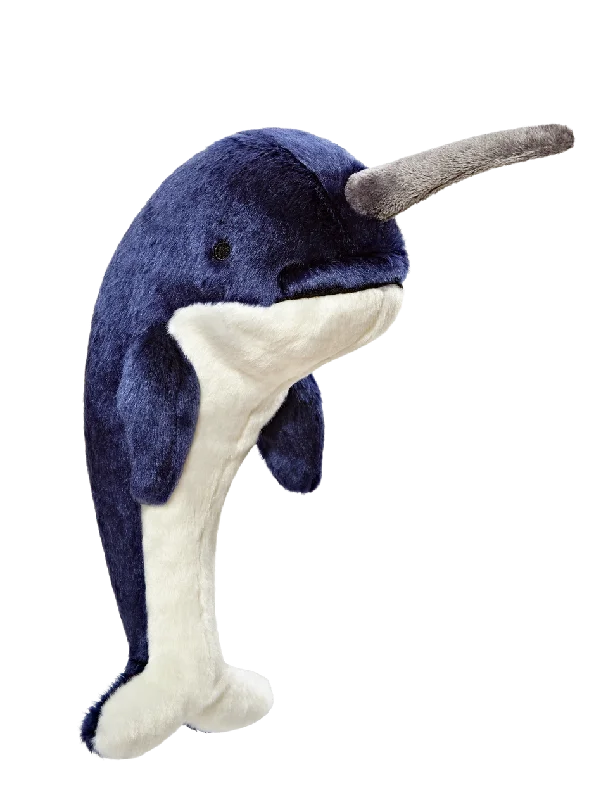 Fluff & Tuff Bleu Narwhal Plush Dog Toy