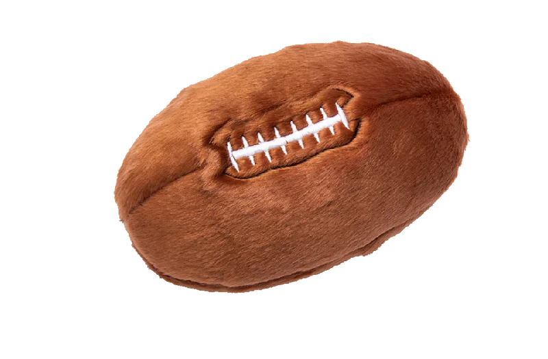 Fluff & Tuff Football Plush Dog Toy