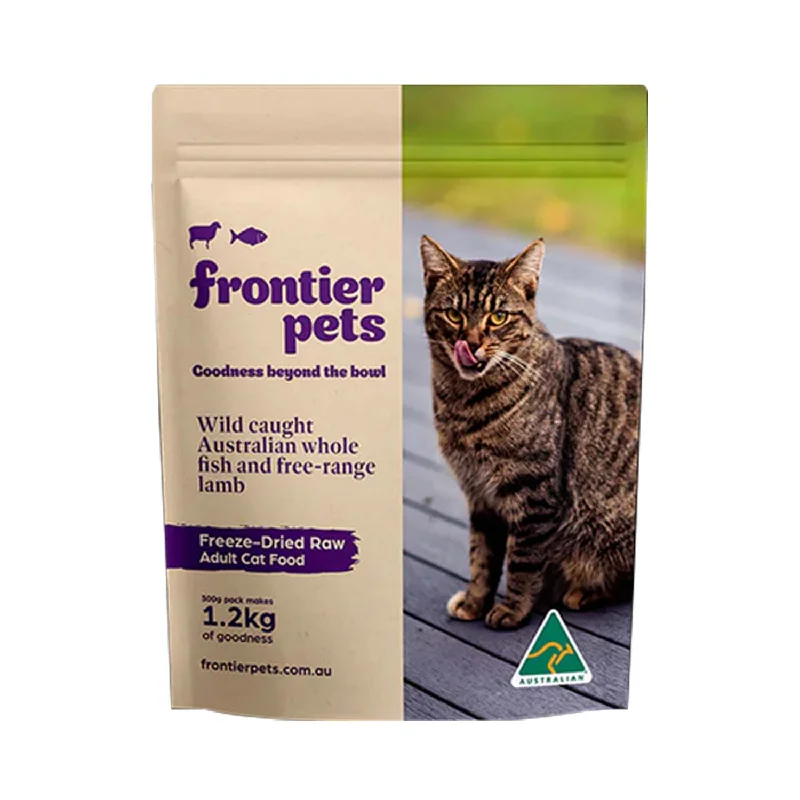 Frontier Freeze-Dried Wild Caught Australian Fish and Free Range Lamb Adult Cat food