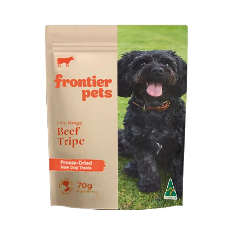 Frontier Free-Range Freeze-Dried Raw Beef Tripe Strips Dog Treat