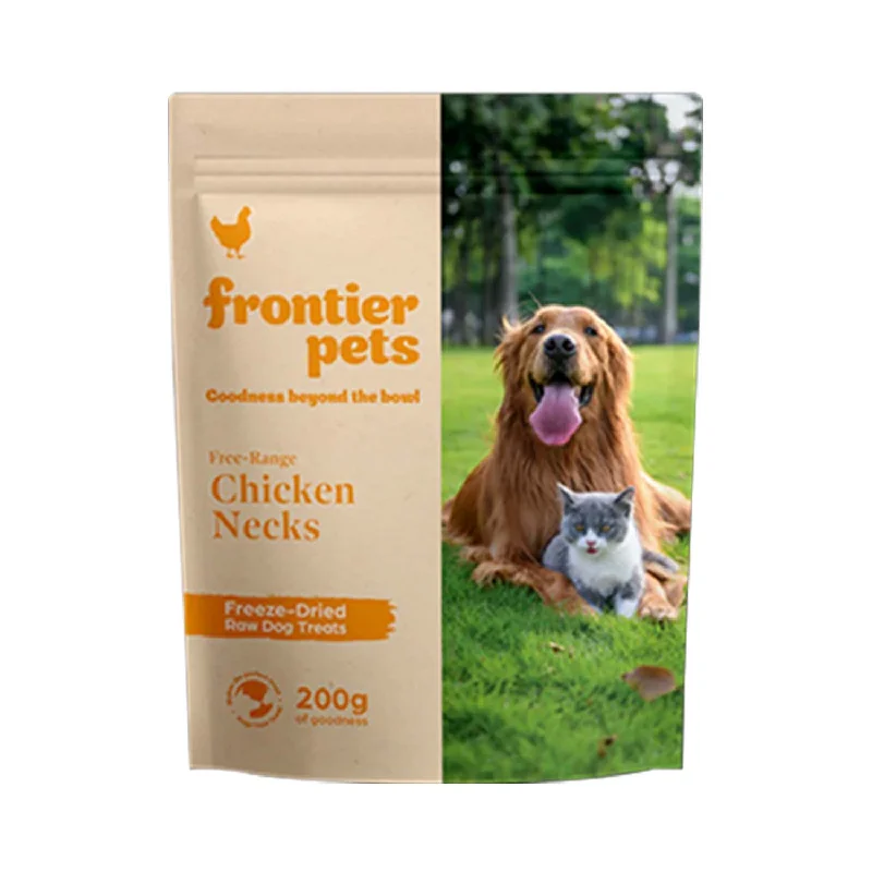 Frontier Free-Range Freeze-Dried Raw Chicken Neck Dog Treat