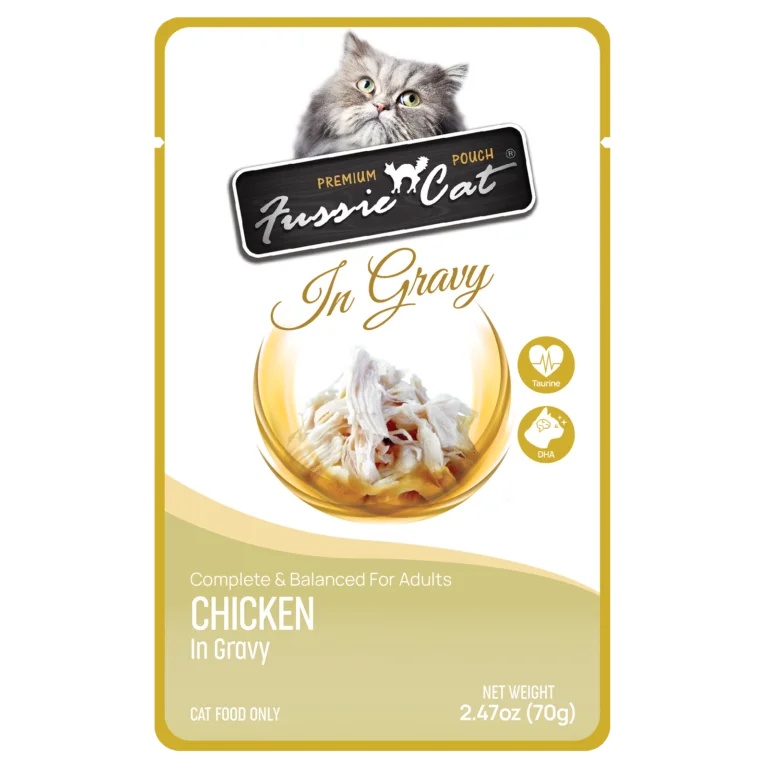 Fussie Cat In Gravy Chicken Wet Cat Food Pouch