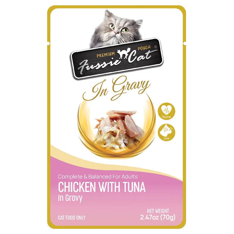 Fussie Cat In Gravy Chicken with Tuna Wet Cat Food Pouch