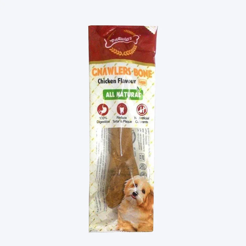 Gnawlers 8" Chicken Bone for Dog, 265 g