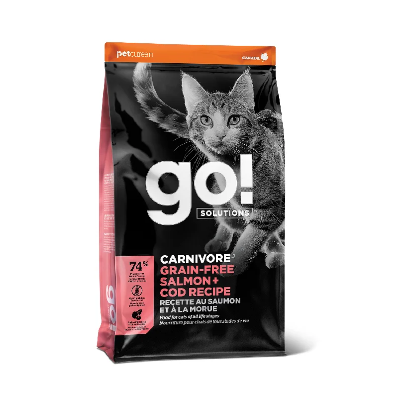 Go! Solution Carnivore Grain-Free Salmon + Cod Recipe Cat Dry Food