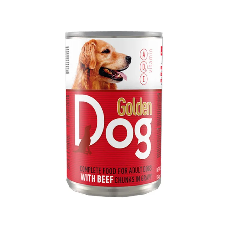 GOLDEN DOG  CANNED ADULT DOGFOOD BEEF  CHUNKS IN GRAVY 415GR