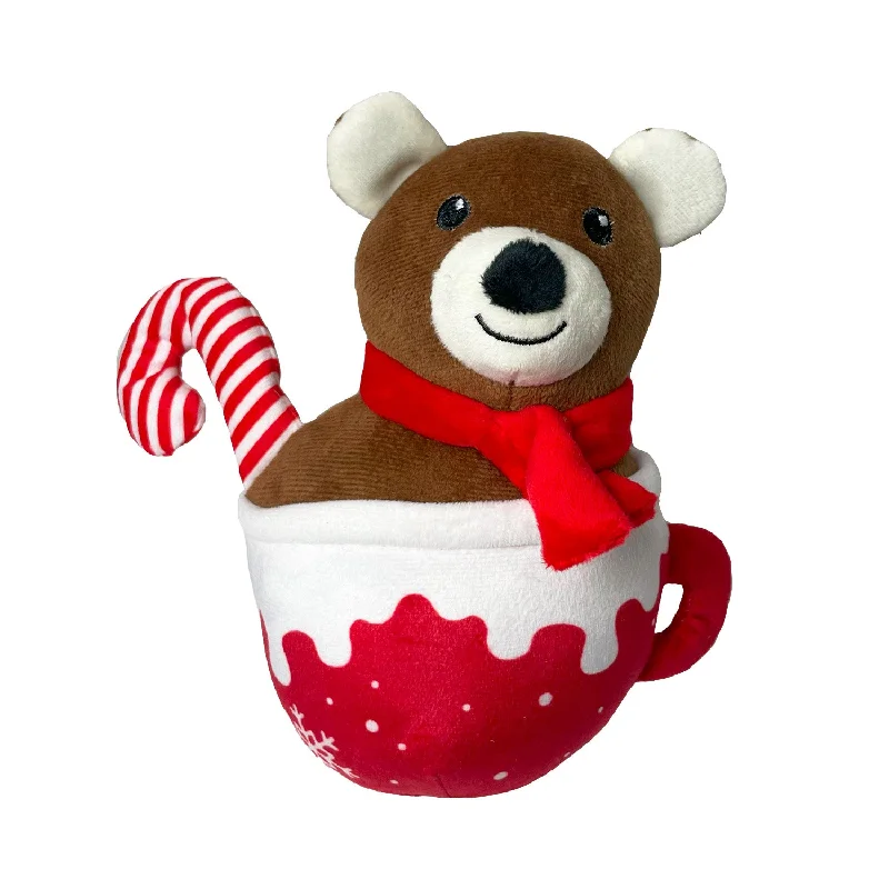 Christmas Mug Bear | Festive Dog Teddy Toy by Happy Pet