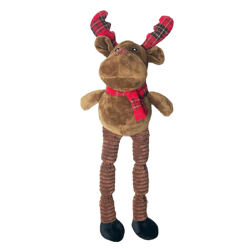 Squeaky Long Legs Reindeer | Giant Christmas Dog Toy by Happy Pet