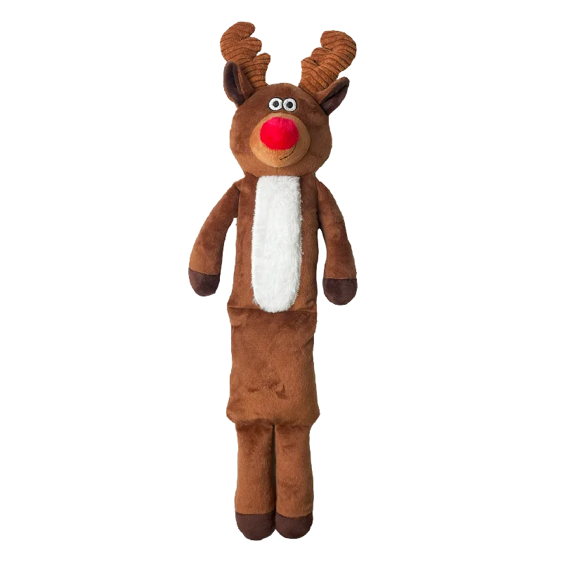 Squeaky Reindeer | Soft Christmas Dog Toy by Happy Pet