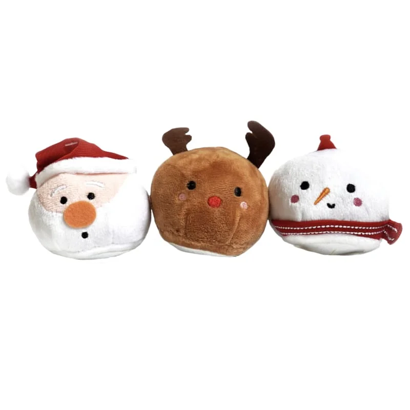 Hey Cuzzies Holiday Mochi Christmas Dog Toy