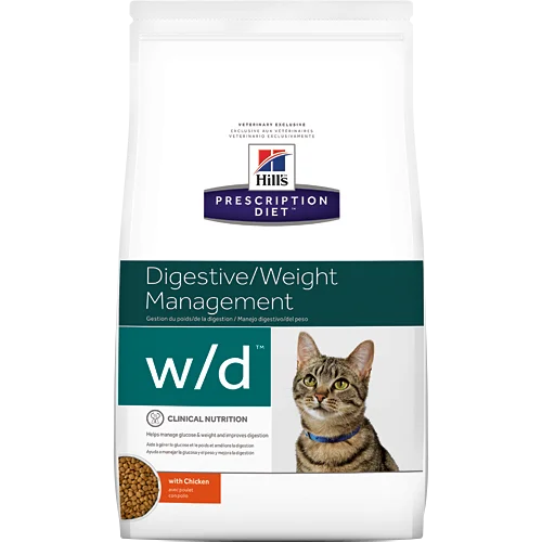 Hills Prescription Diet W/D Chicken Dry Cat Food