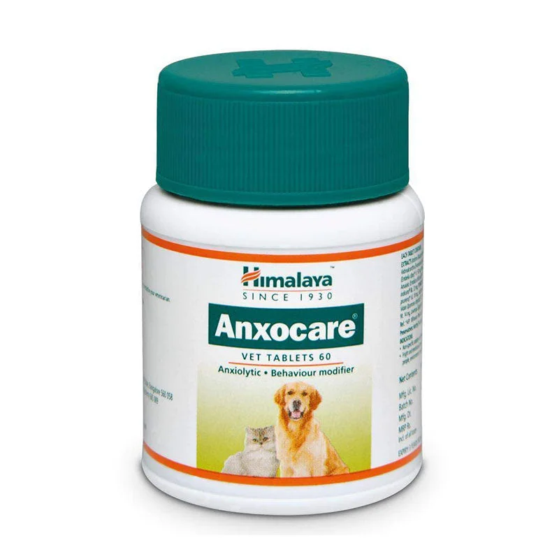 Himalaya Anxocare Vet Tablets for Dogs & Cats, 60 Tabs