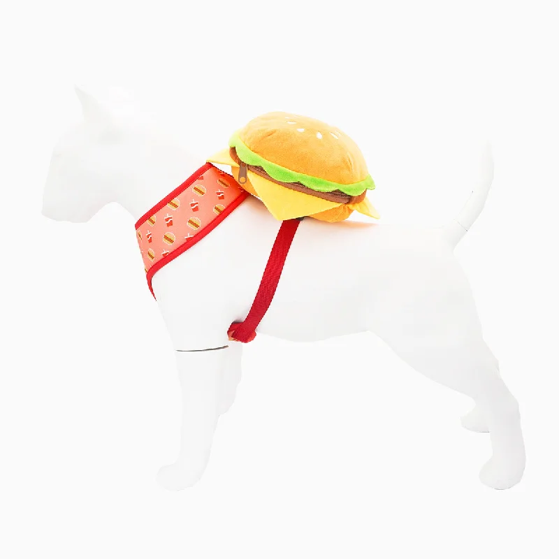 Hugsmart Pooch Pouch- Cheeseburger Backpack