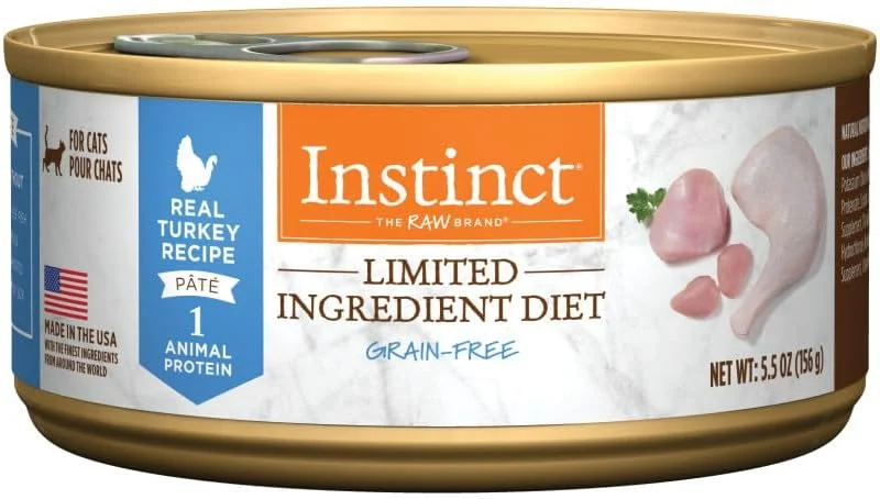 Instinct Limited Ingredient Diet Real Turkey Recipe Grain-Free Pate Wet Cat Food