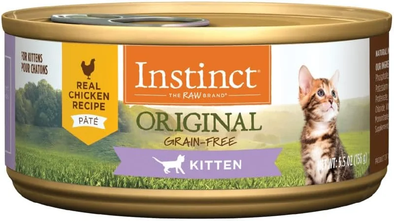 Instinct Original Real Chicken Recipe Grain-Free Pate Kitten Wet Cat Food