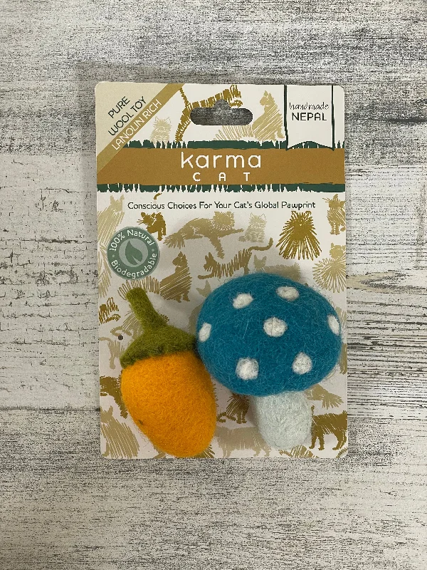 Karma Cat Mushroom and Acorn Toys