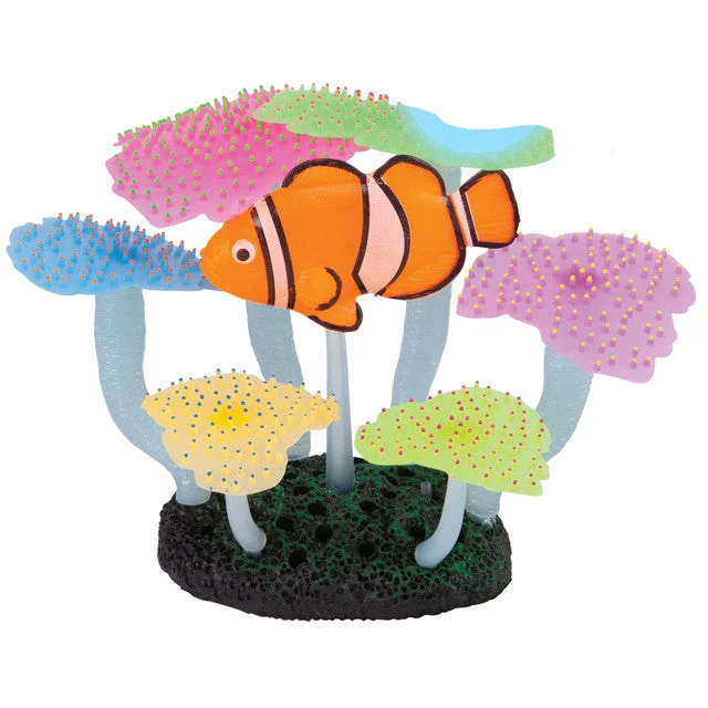 Kazoo - Silicone Plant Sea Anemone w/Clown Fish