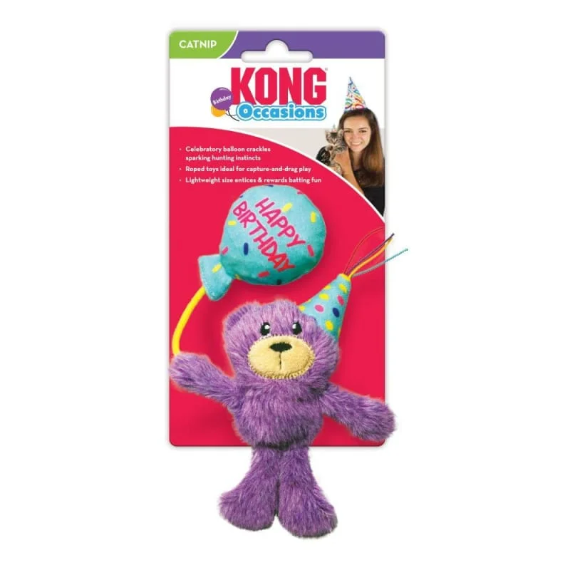 [20% OFF] KONG Birthday Teddy Cat Toy