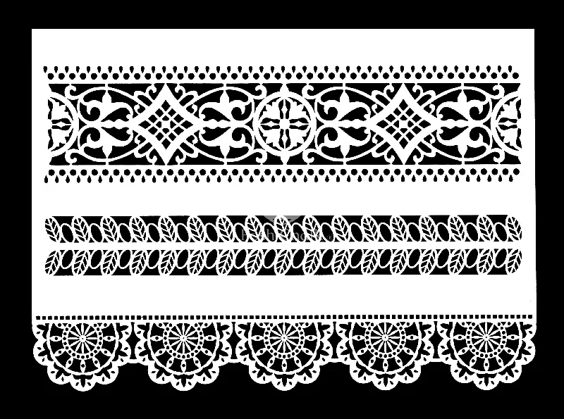 Lace Border - Stencil